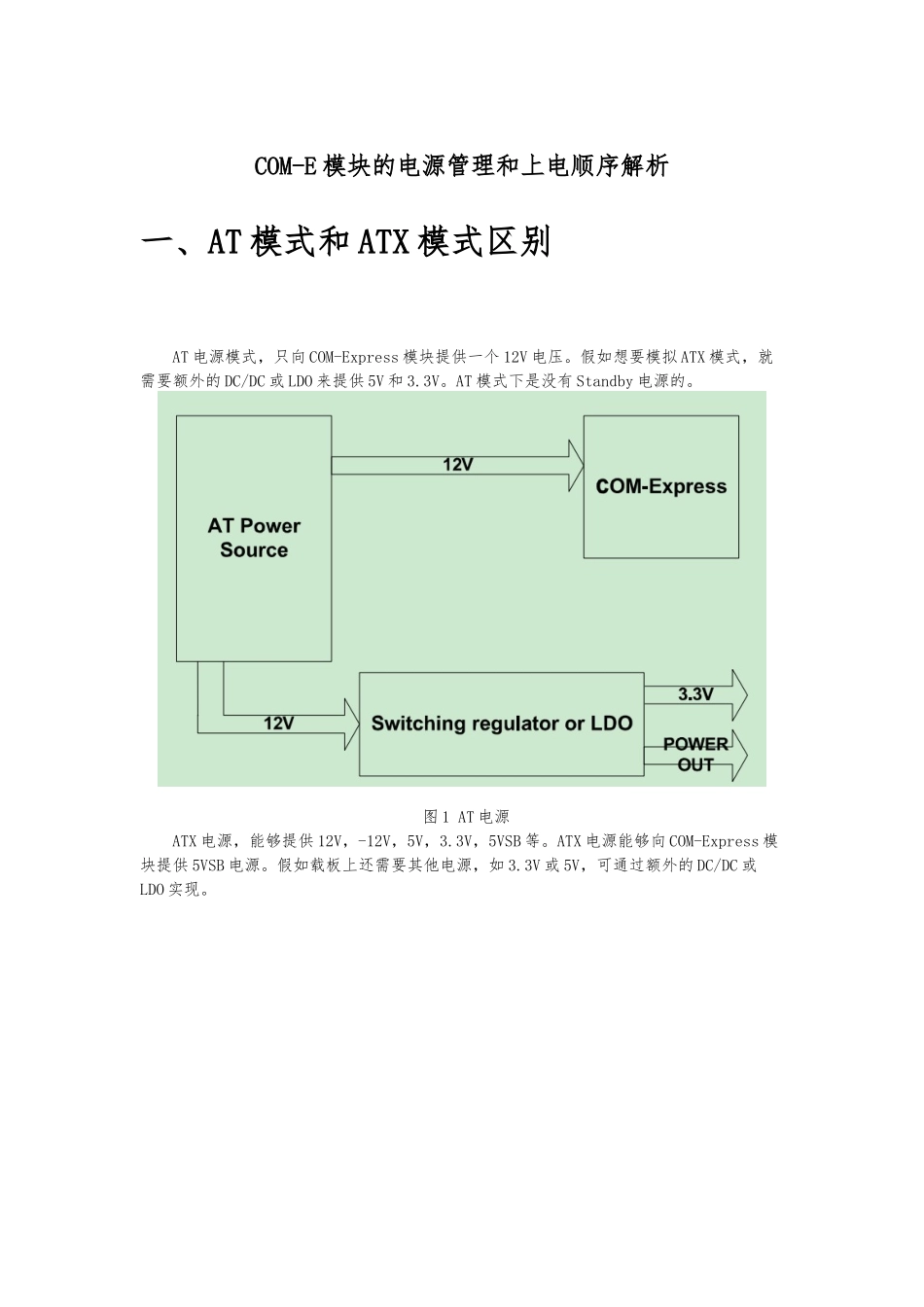 COM-Express电源管理和上电时序_第1页