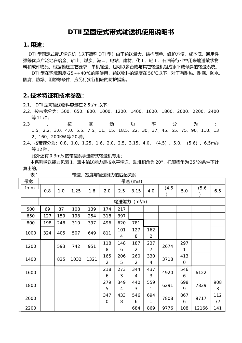 DT型皮带机说明书_第2页