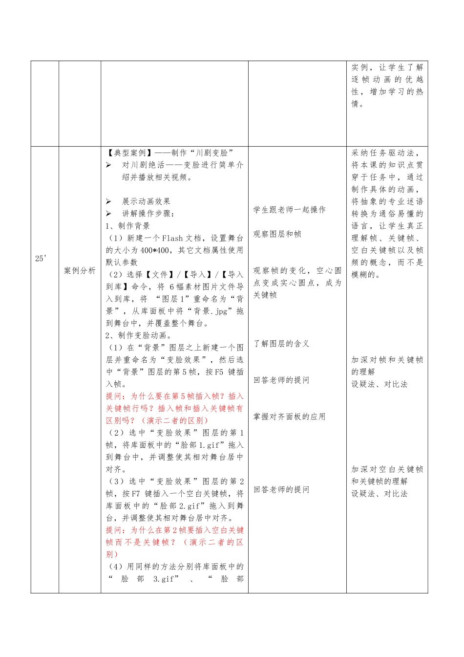 Flash逐帧动画教学设计（颜明生)_第3页