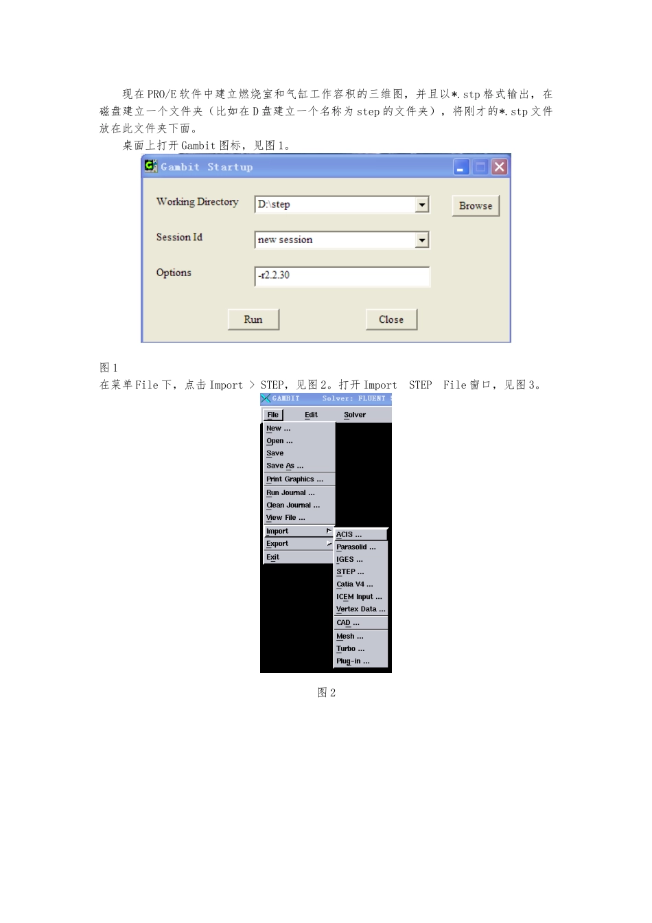 Gambit及Fluent操作步骤图解_第1页