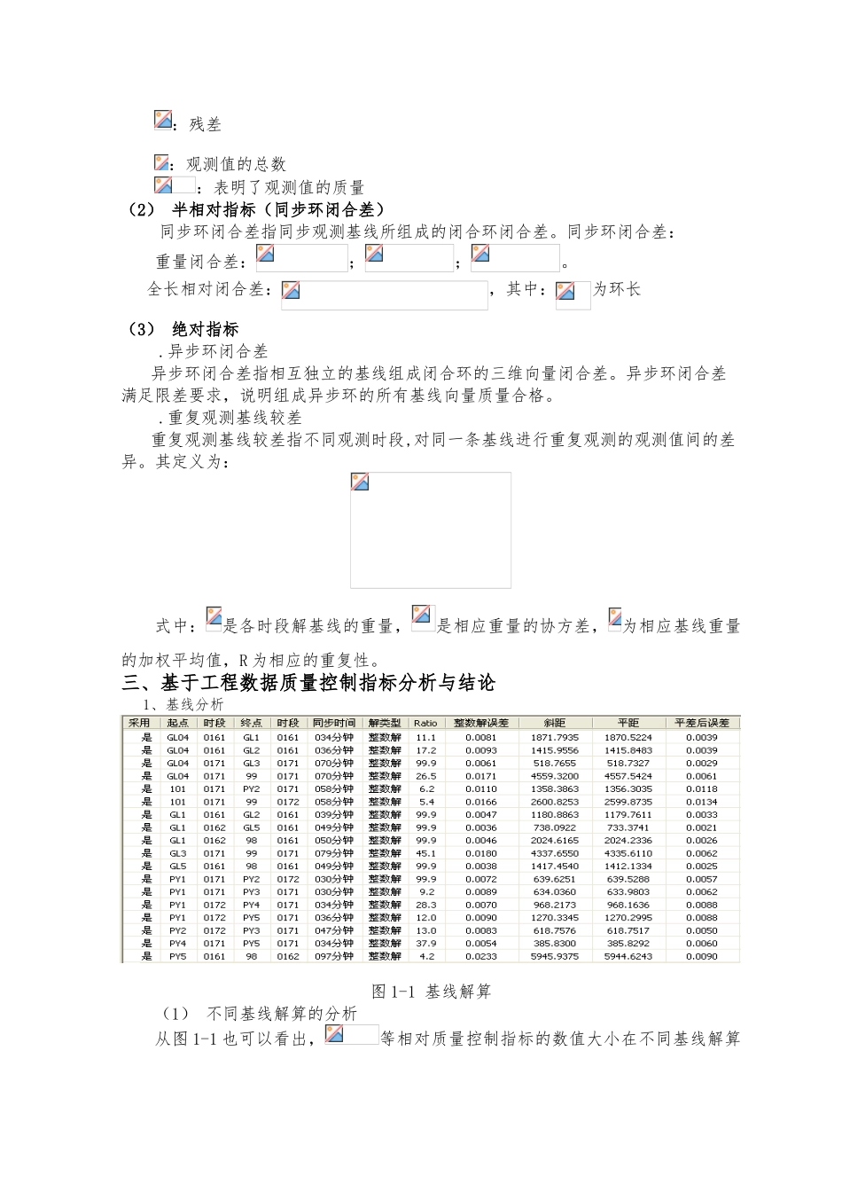 GPS静态基线解算质量控制指标解析_第3页