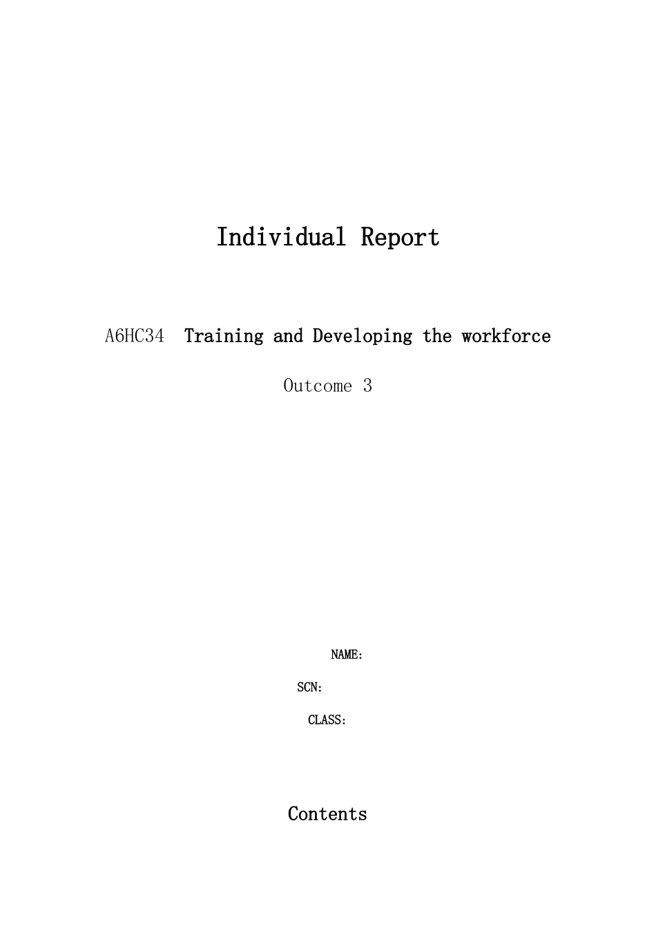 HND员工培训与开发3_第1页