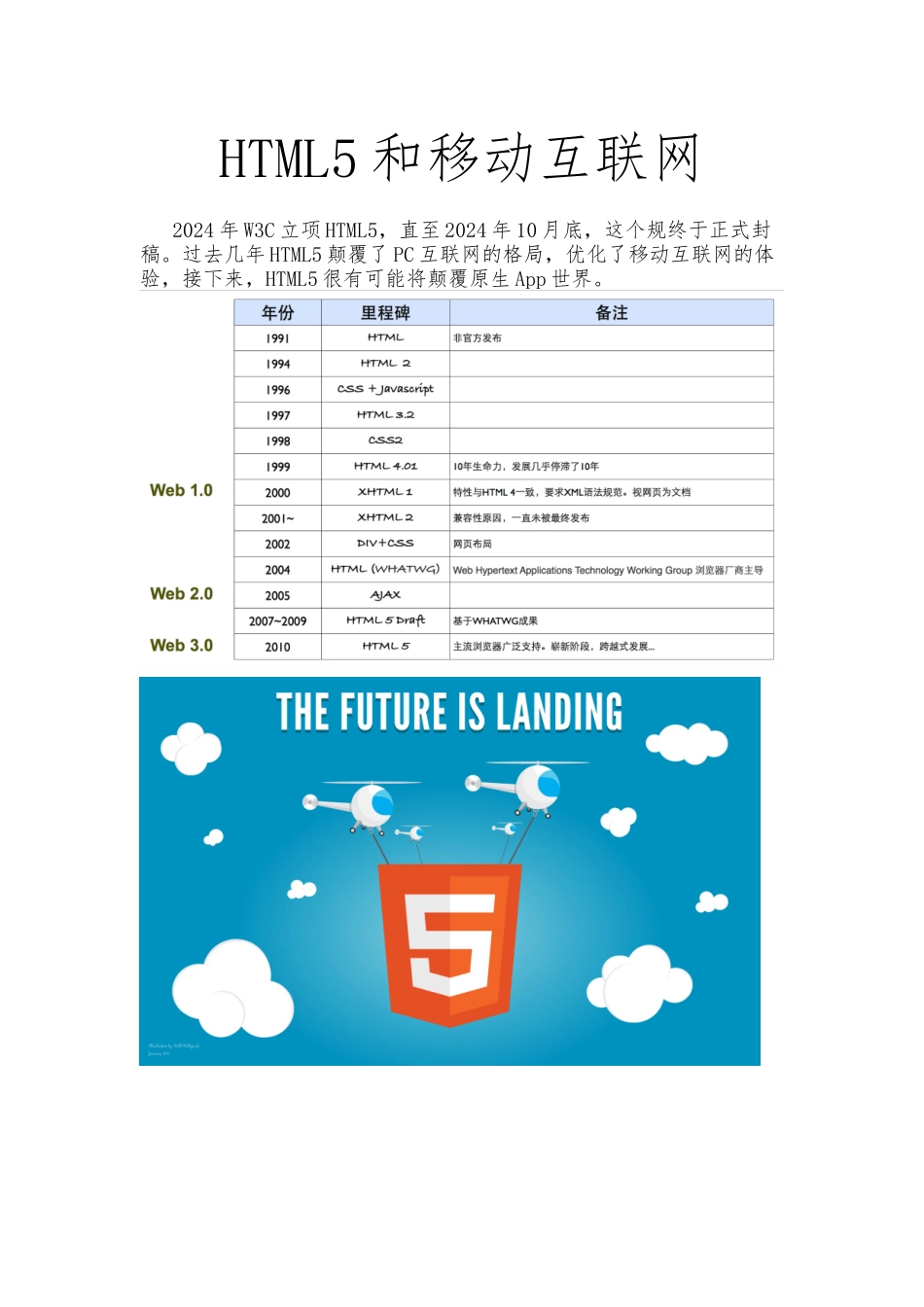 Html5和移动互联网跨平台APP开发_第1页