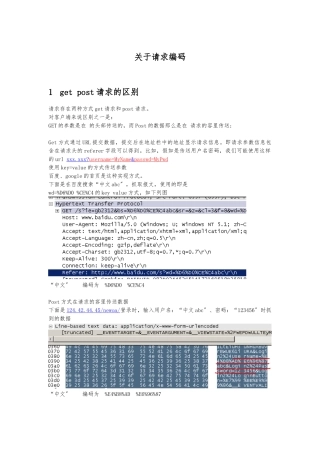 http请求编码格式解析