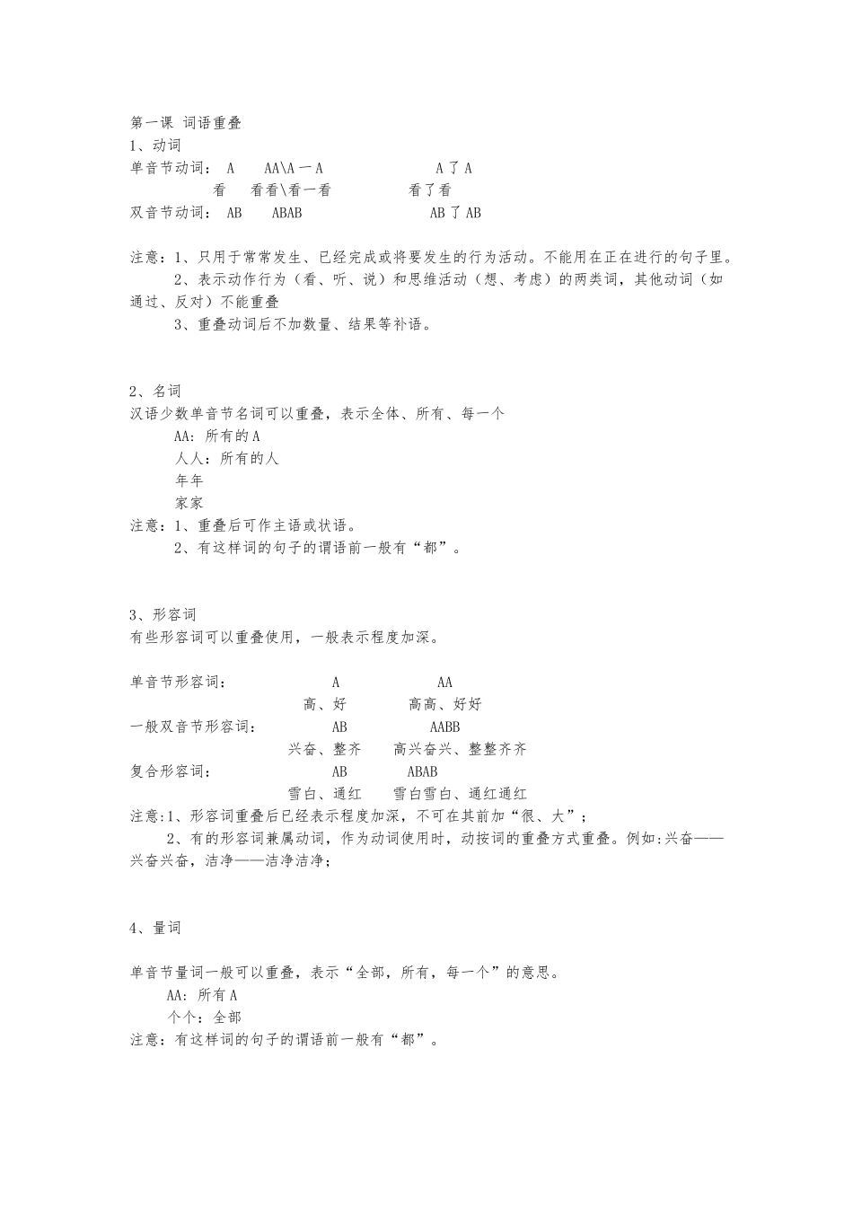 HSK二级语法总结_第1页