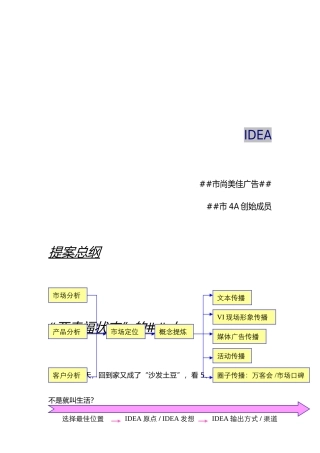IDEA东海岸推广策略提案