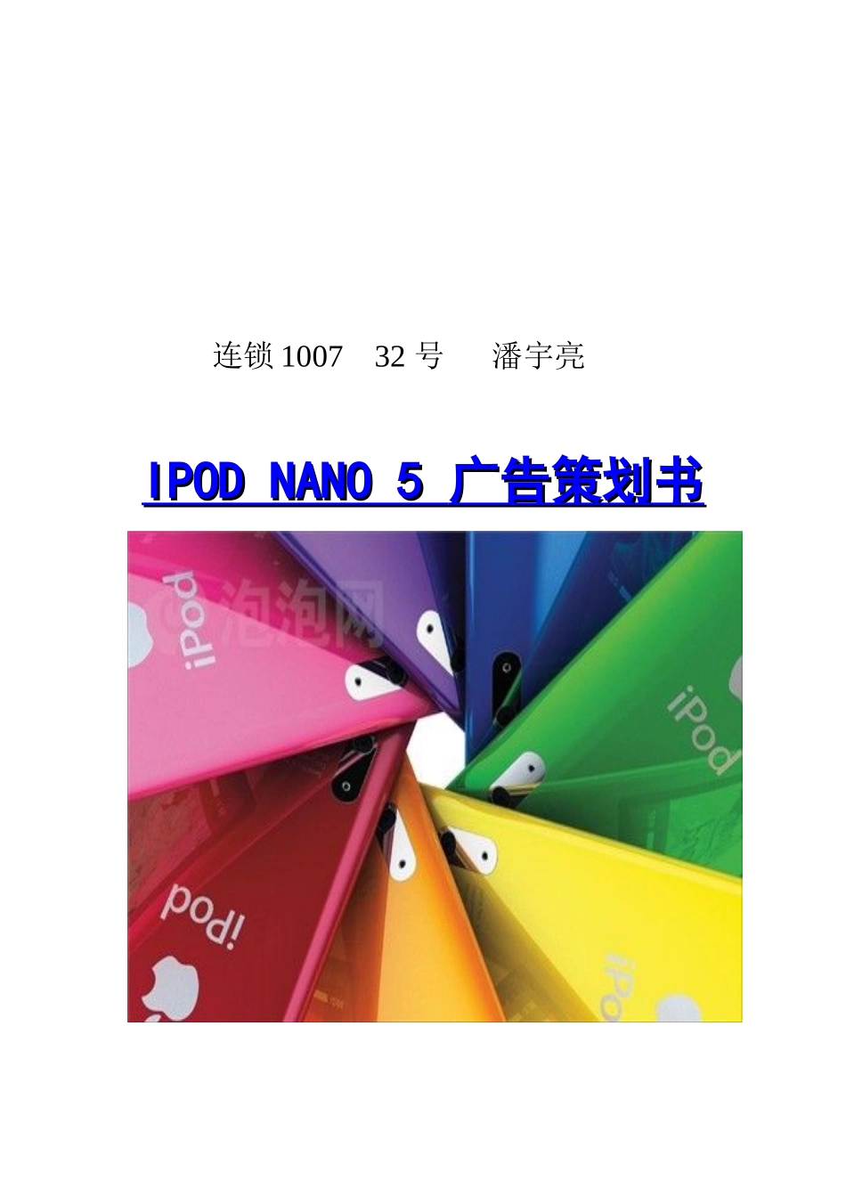 IPODNANO的广告策划书_第2页