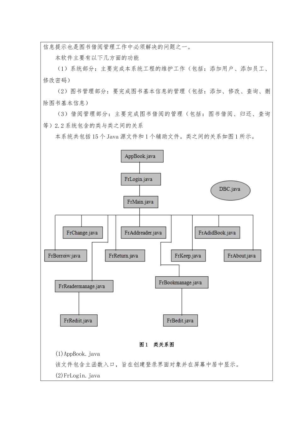 JAVA图书馆管理系统课程设计报告_第2页