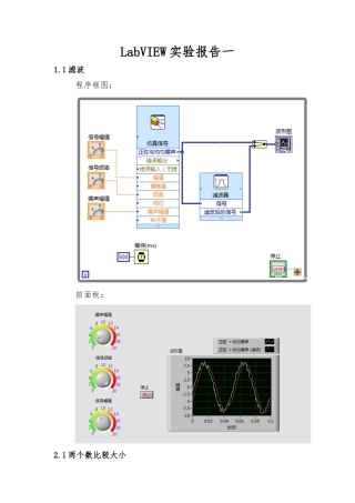 LabVIEW入门经典例程