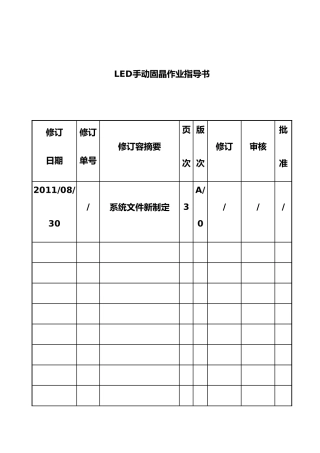 LED手动固晶作业指导书