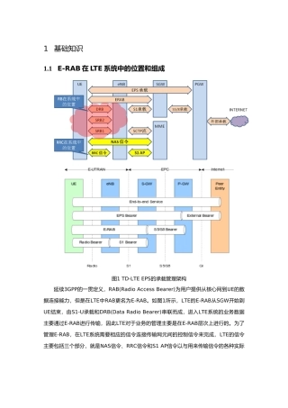 LTE接口与承载相关基础知识