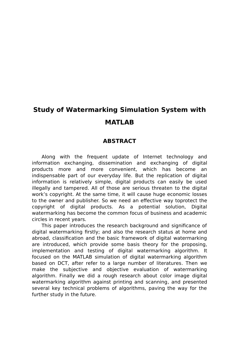MATLAB水印仿真系统研究_第2页