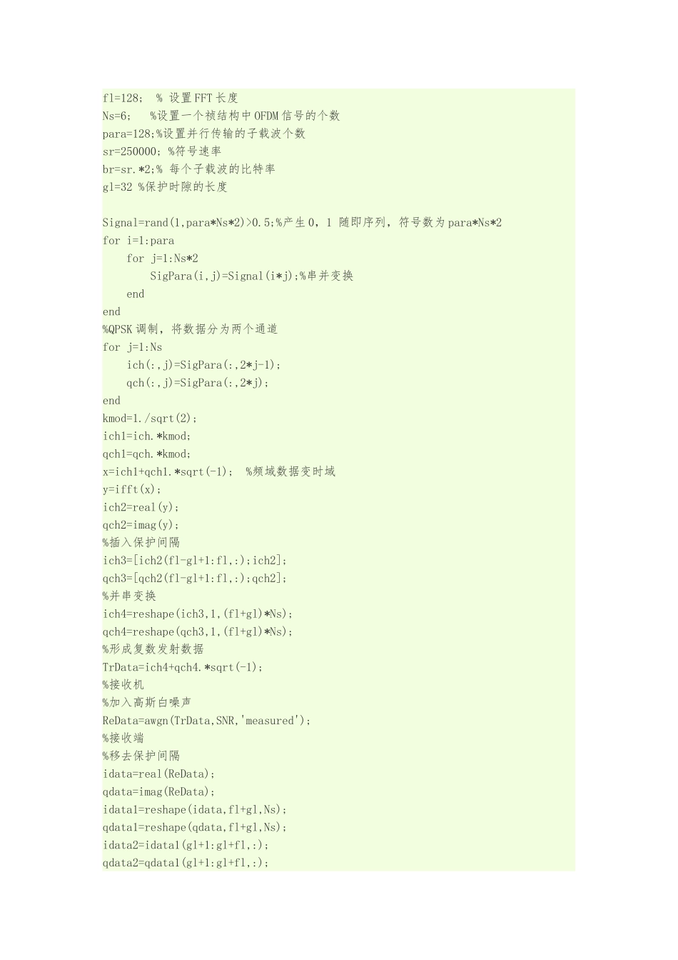 matlab这是OFDM的时域和频域的子载波图形_第3页