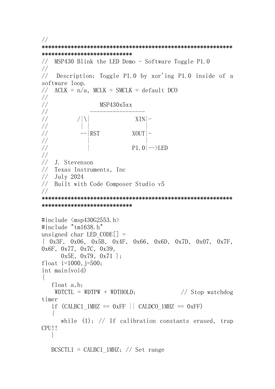 MSP430-pwm方波占空比频率可调_第1页