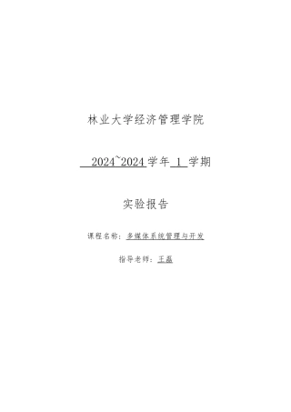 MultiMedia-终稿要点说明