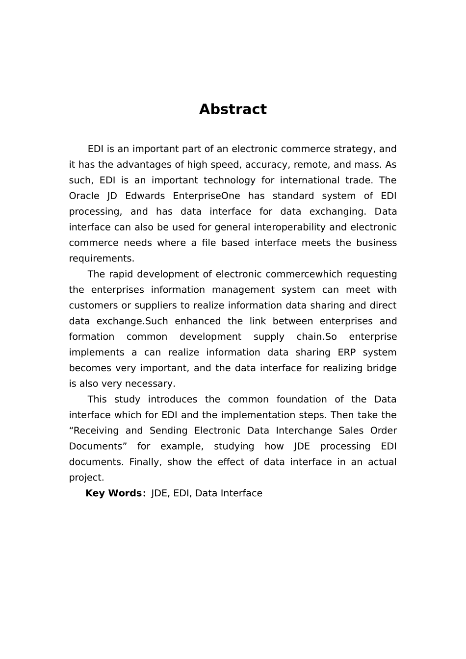 OracleJDE系统EDI数据接口的实施论文_第3页