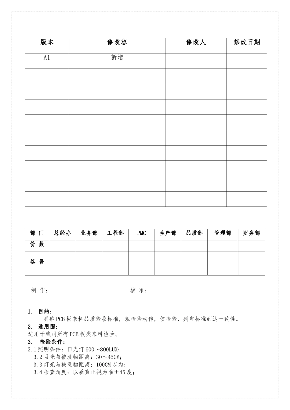 PCB板检验规范标准_第1页