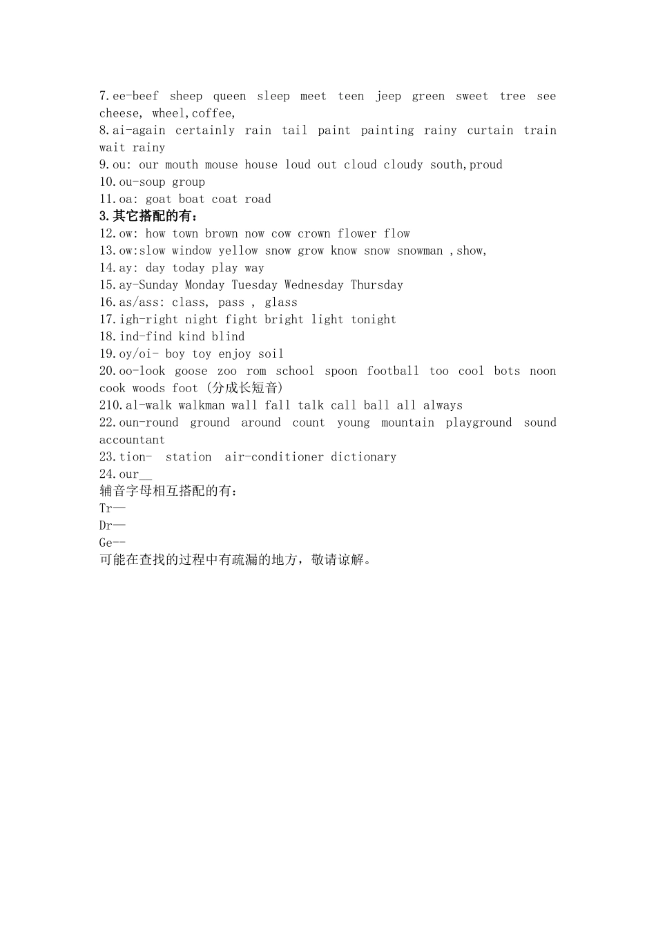 PEP教材单词发音归类_第2页