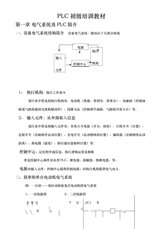 PLC欧姆龙资料编程入门初学者适用资料全