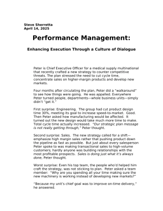 PM绩效管理的讲座