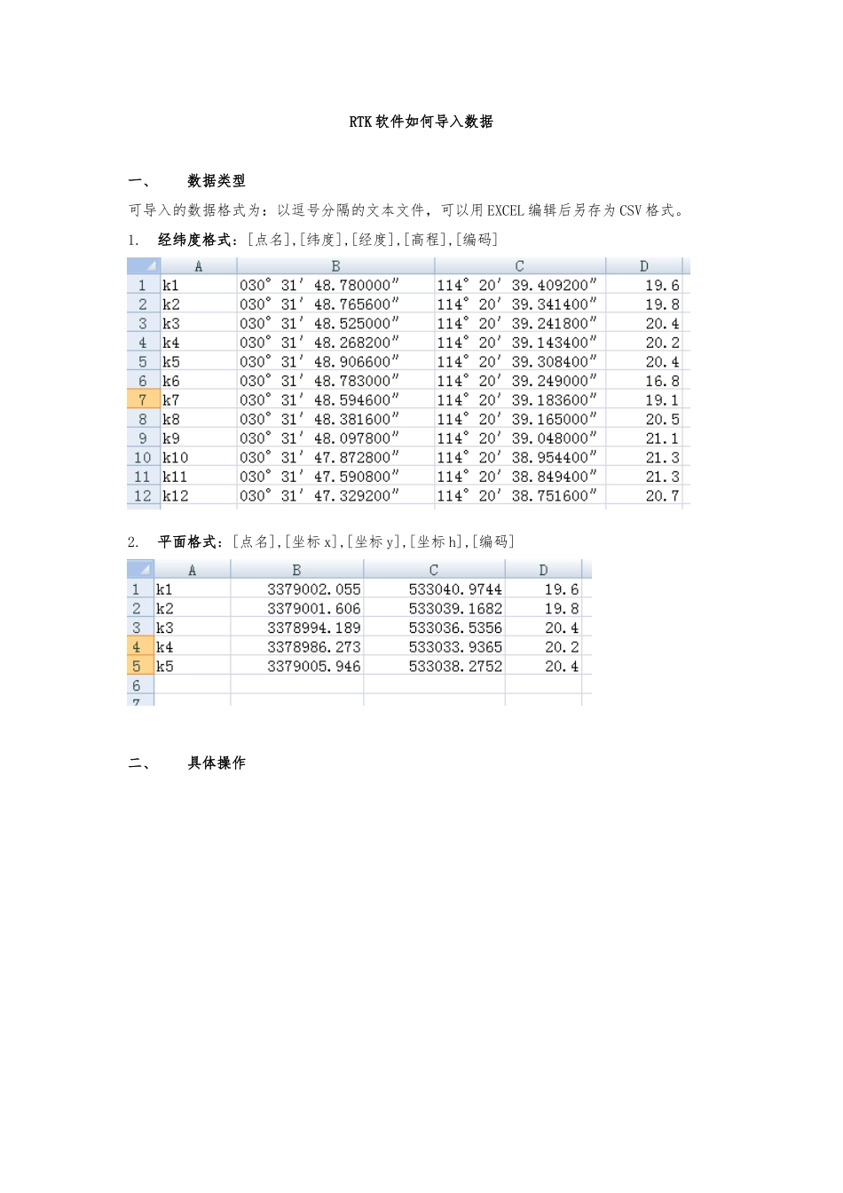 RTK软件如何导入数据_第1页