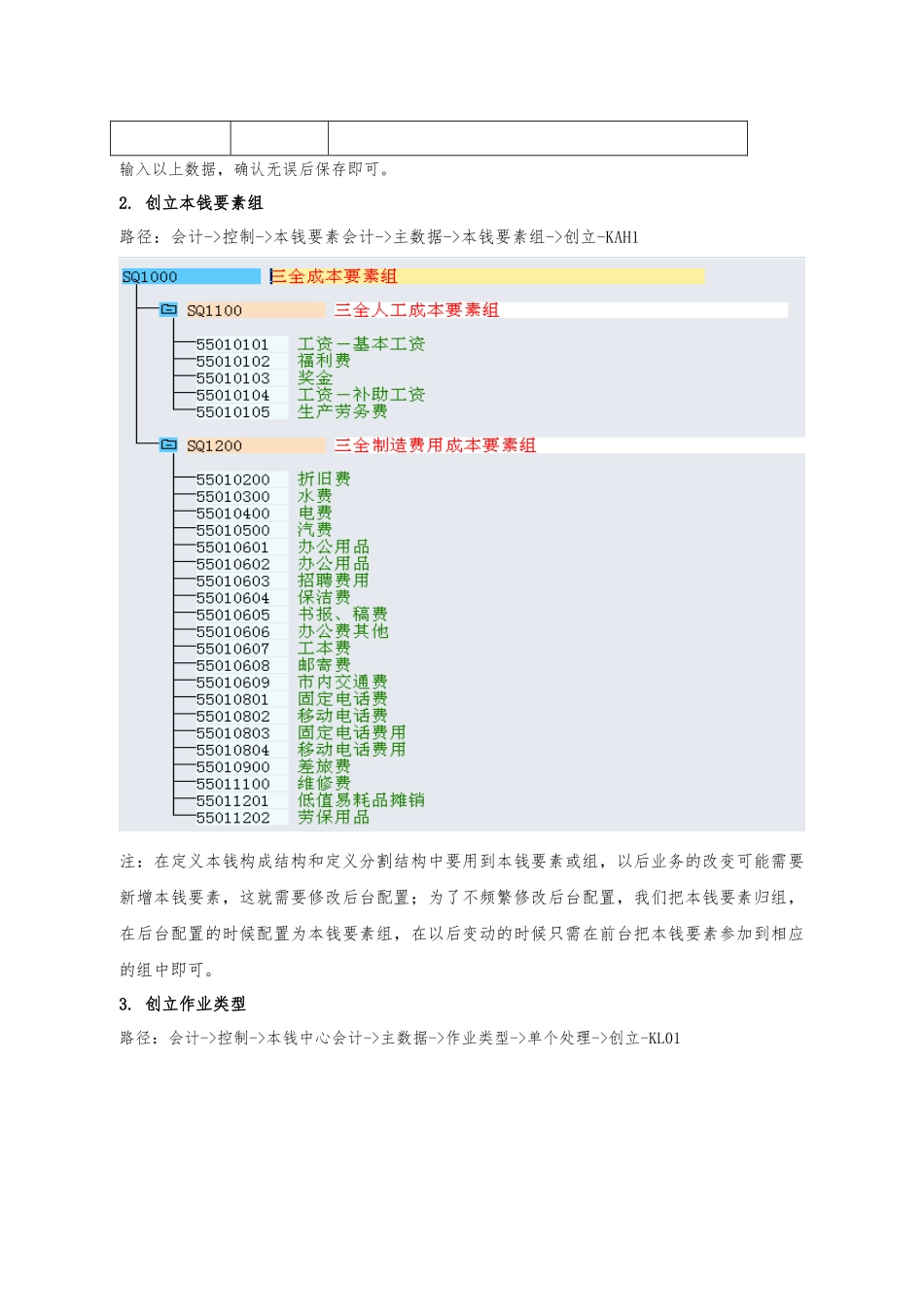SAP-CO中成本核算详细配置、操作过程_第3页