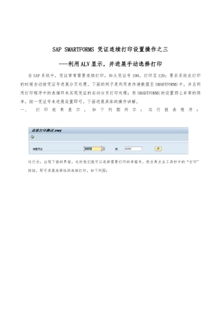 SAP-SMARTFORMS-凭证连续打印设置操作之三