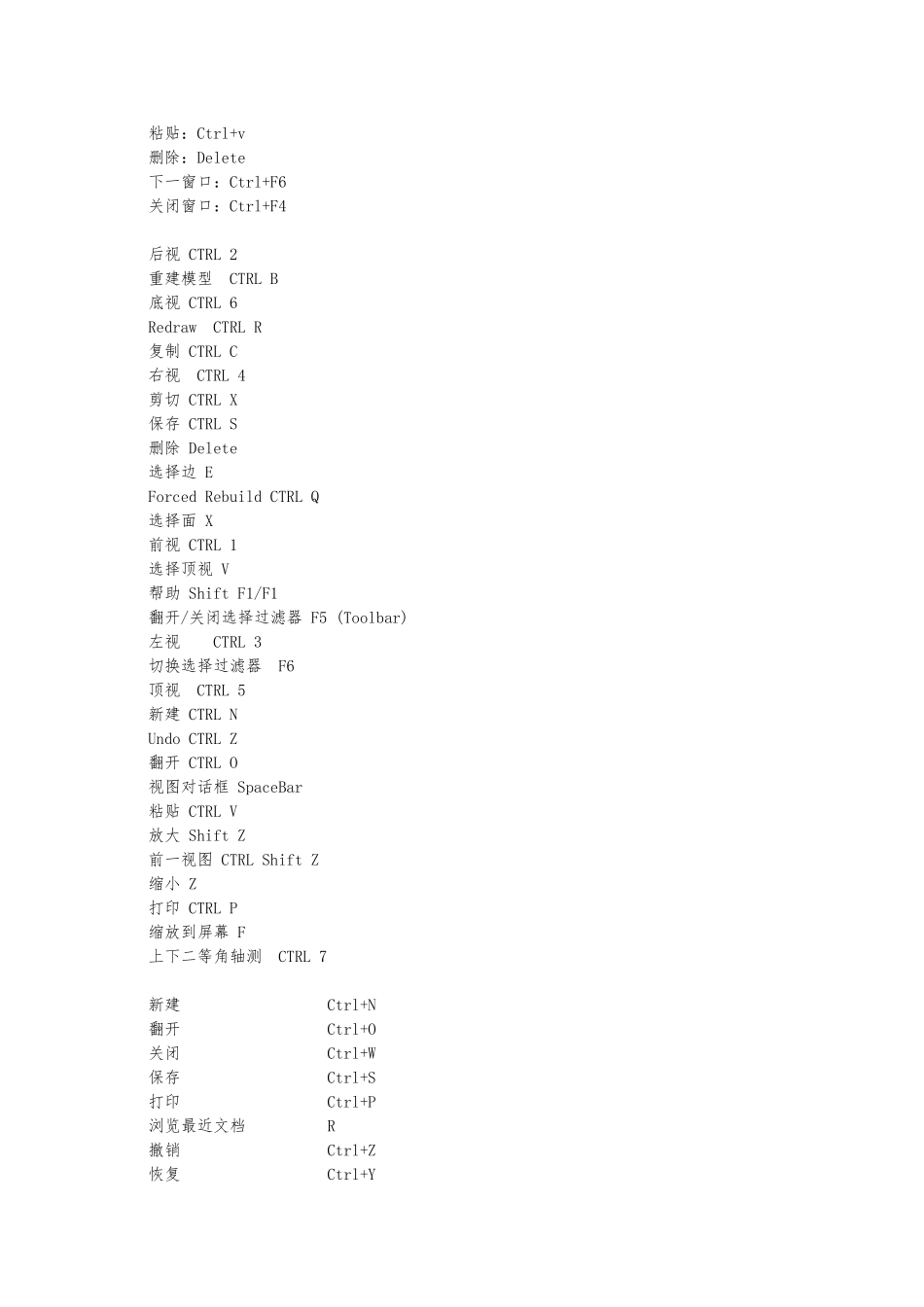 SolidWorks常用的快捷键_第2页