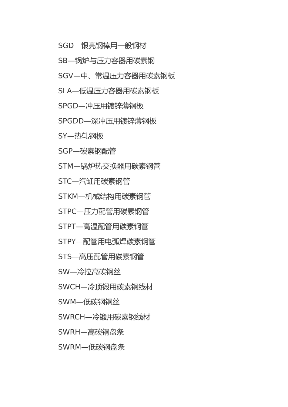 SPCC材料性能与材料密度_第3页