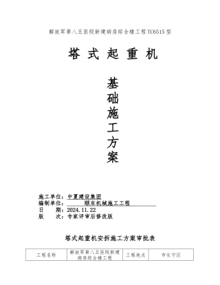 TC6515塔吊桩基础的计算书最终