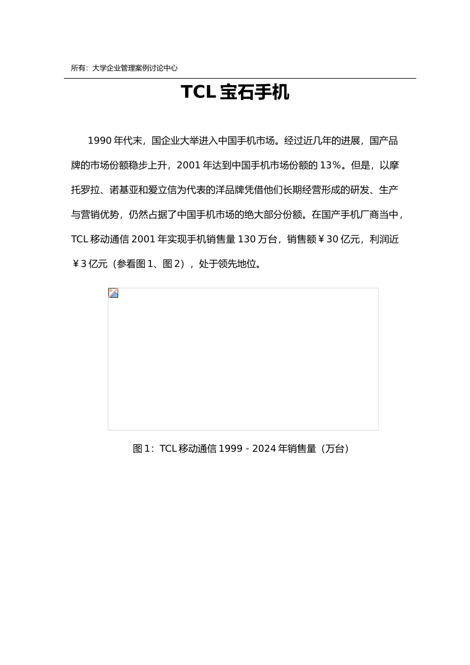 TCL宝石手机营销分析报告_第2页