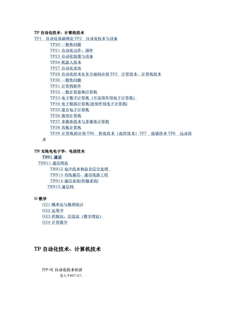 TP自动化技术、计算机技术