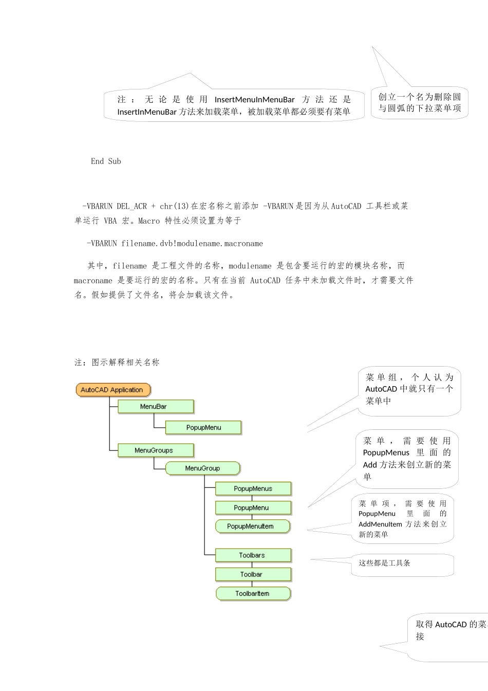 VB对AutoCAD二次开发案例-编辑版-创建菜单栏_第3页