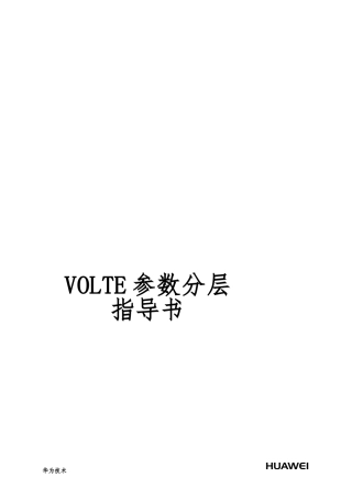 VOLTE参数分层指导书