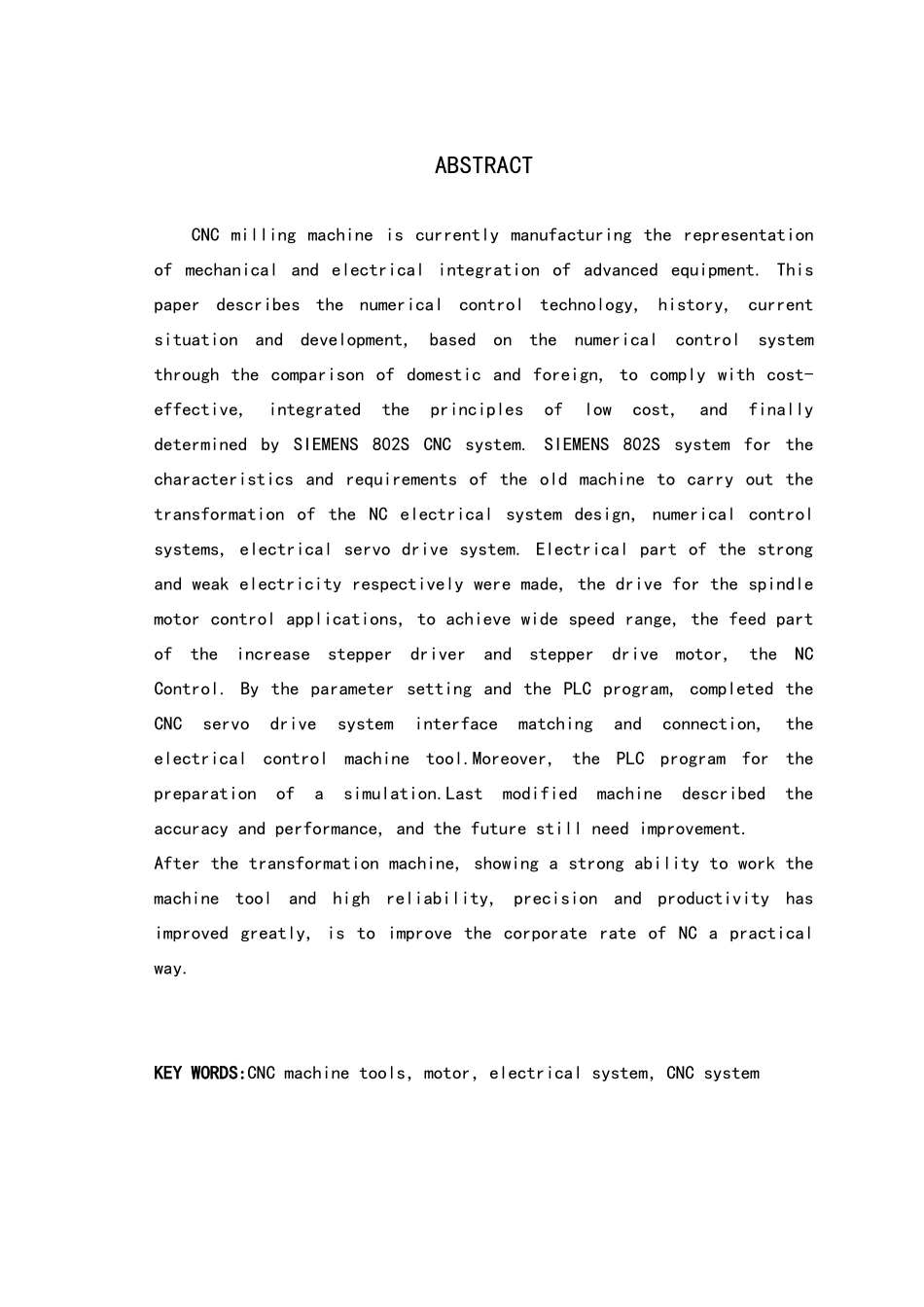 X5032立式铣床的数控化改造毕业论文_第2页