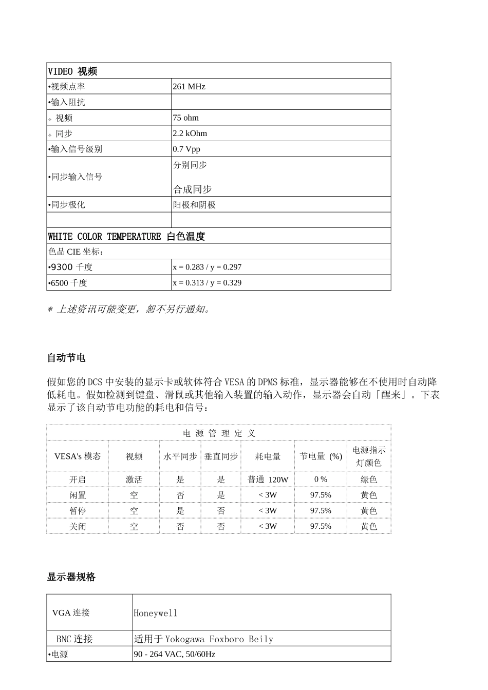 XSQ系列显示器使用说明书_第3页