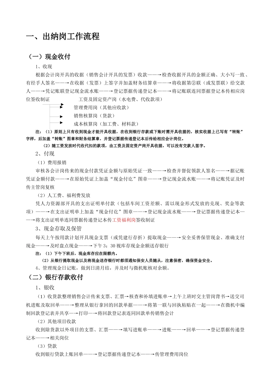XXXX年某制造厂财务管理经典工作流程_第2页