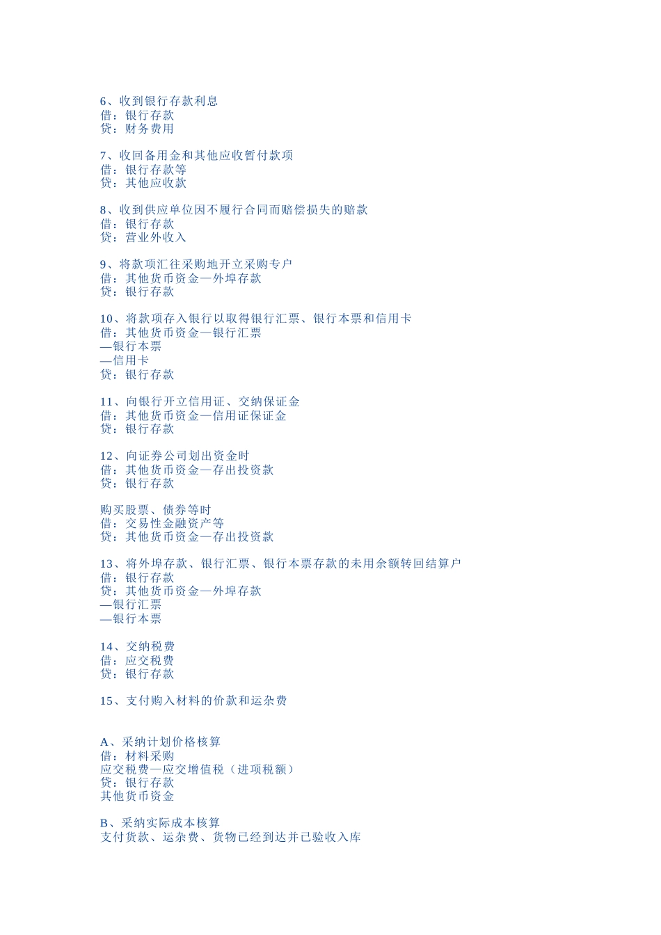 XXXX新准则会计科目应用之会计分录指导大全_第2页