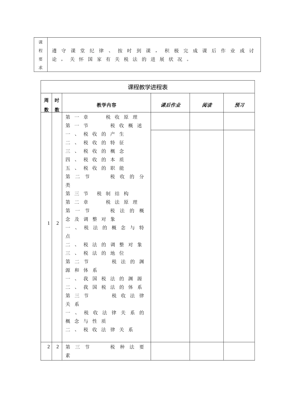 XXXX税法授课计划_第2页