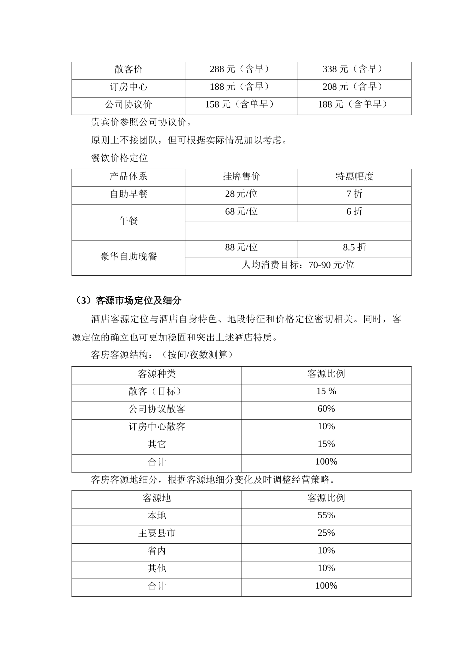 XX低星级酒店经营思路_第2页