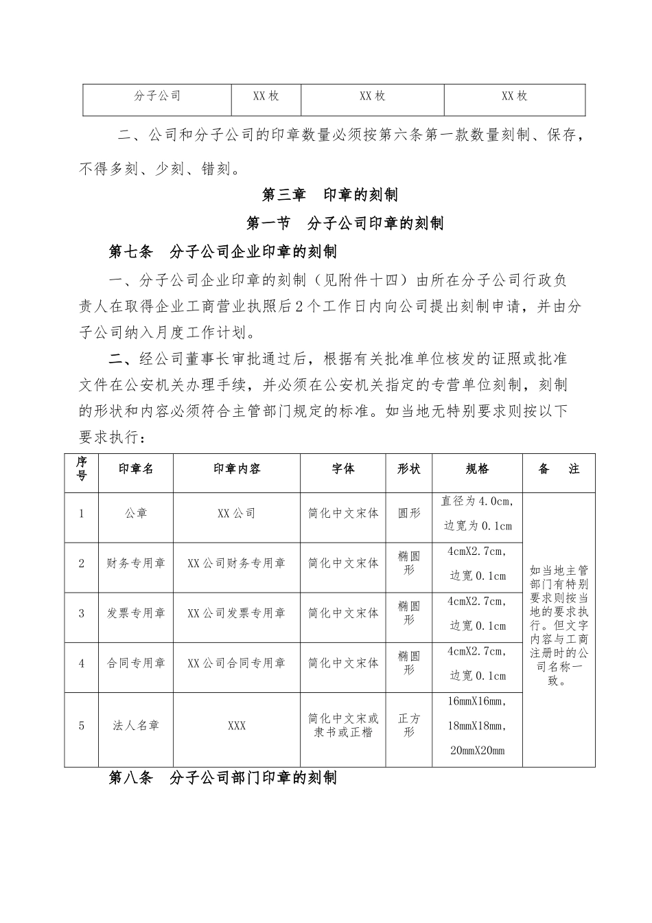 XX公司印章管理办法_第3页