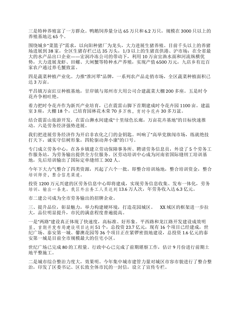 XX区人民政府工作汇报_第3页