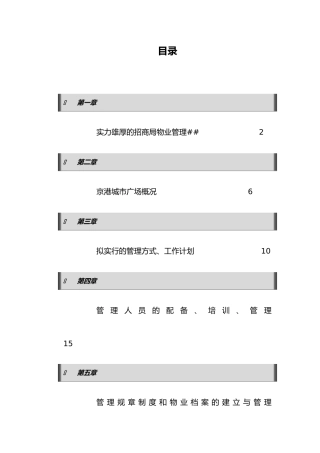 XX区城市广场投标书（doc 65页）