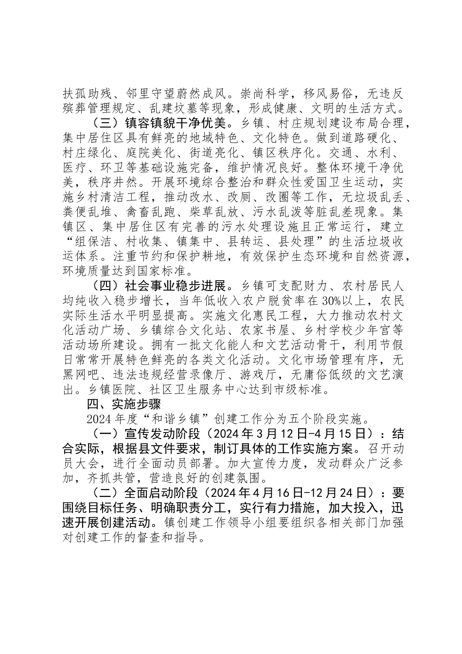 XX年“和谐乡镇”创建实施方案_第2页