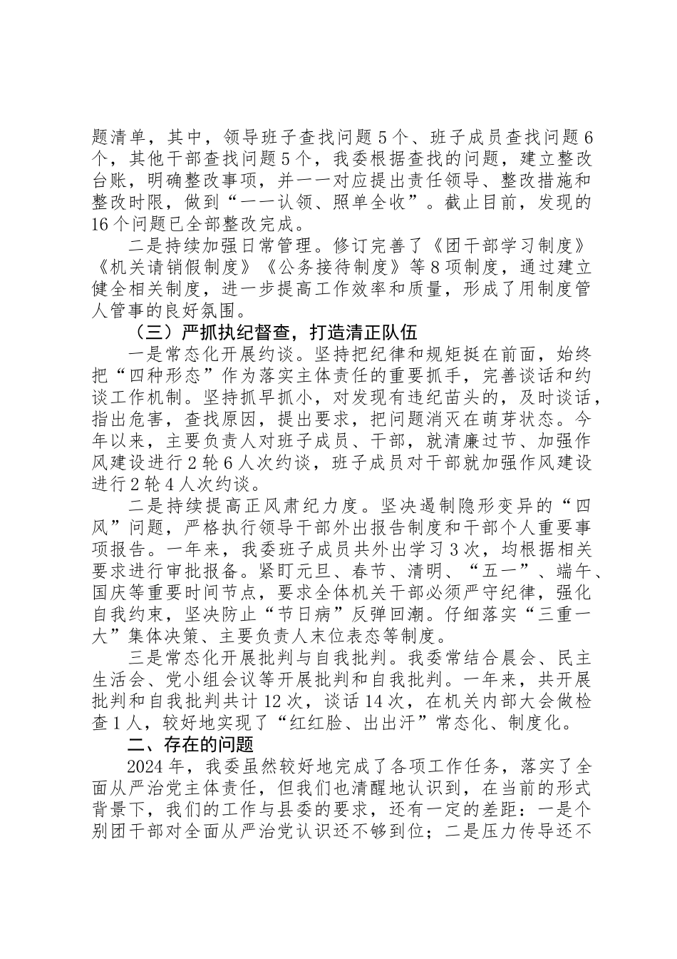 XX年团县委从严治党工作总结_第2页