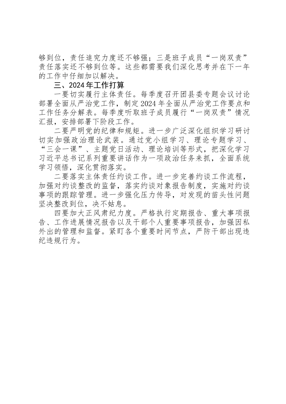 XX年团县委从严治党工作总结_第3页