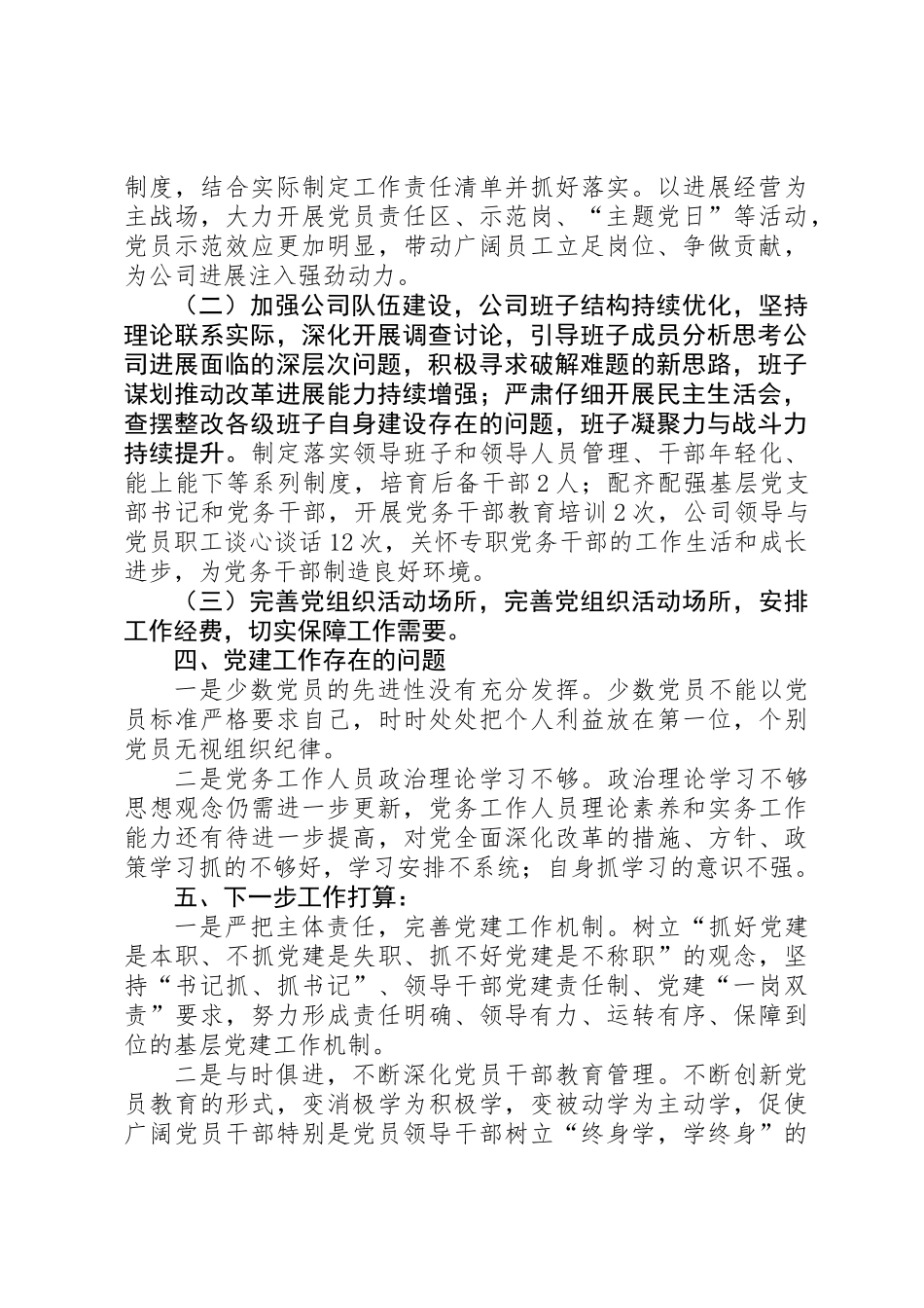 XX年国有公司党建工作总结_第3页