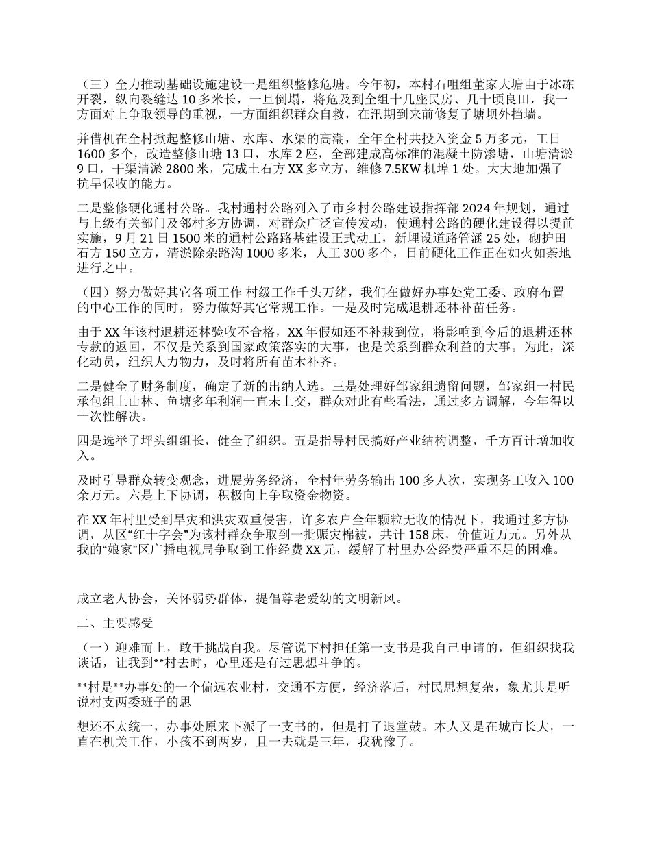 XX年村党支部书记年终工作总结_第2页