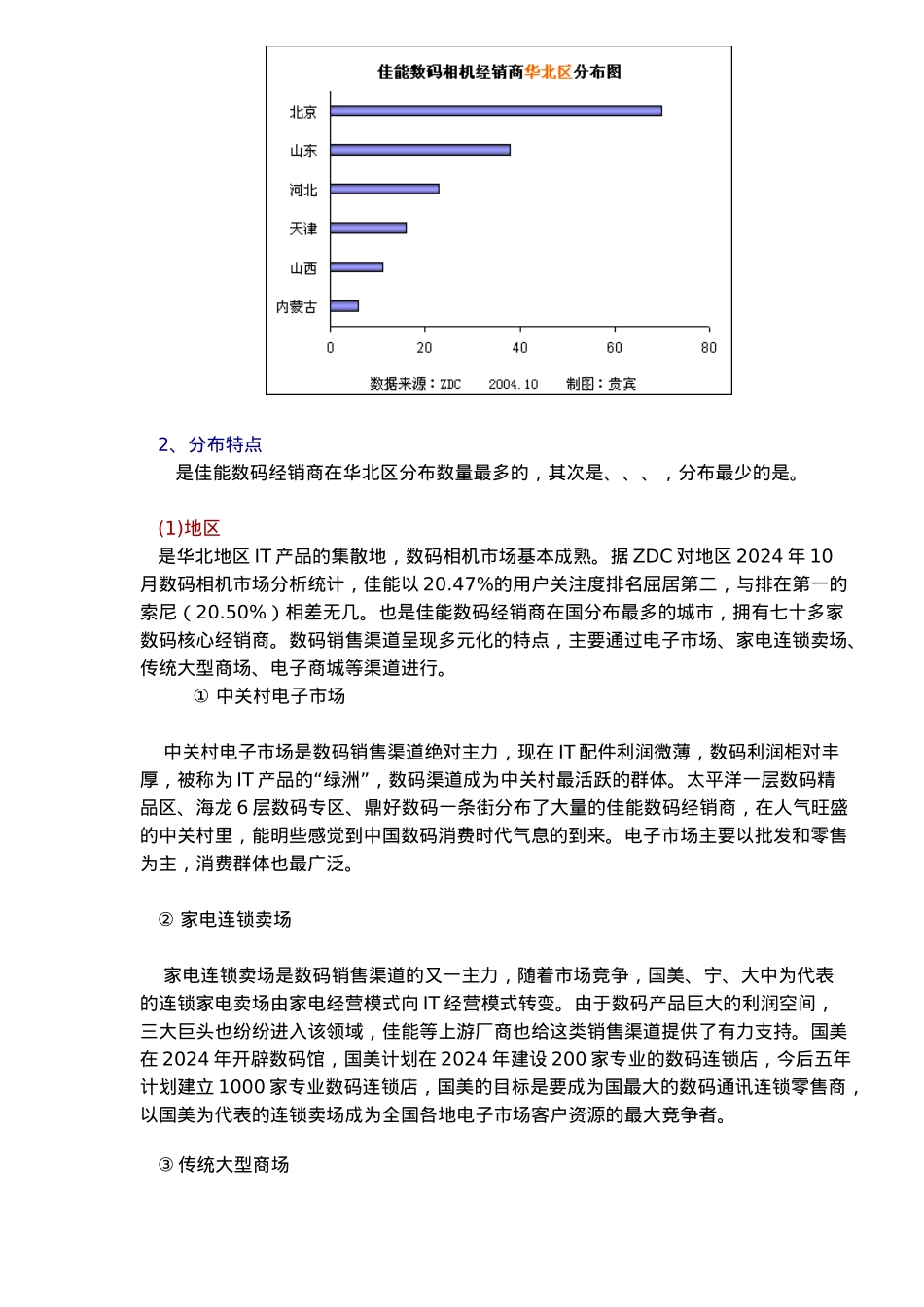 xx数码相机销售渠道调研报告范本_第3页