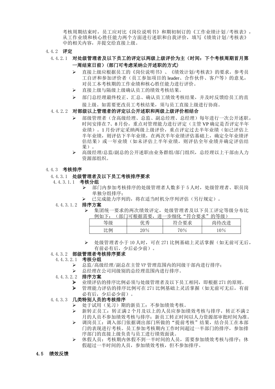 XX集团有限公司员工绩效管理工作规范样例_第2页